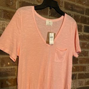 Anthropologie t.la coral t shirt Size L